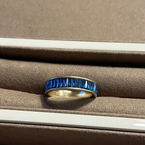 Kendra Scott Elegant Blue and Gold Women's Ring